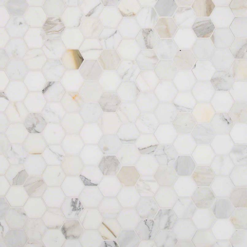 CALACATTA GOLD 2" HEXAGON