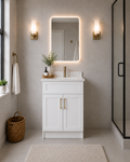 30" SOLID WOOD VANITY - SOLID COLOURS