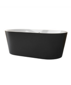 BLACK FREESTANDING ROUND TUB 60"/67"