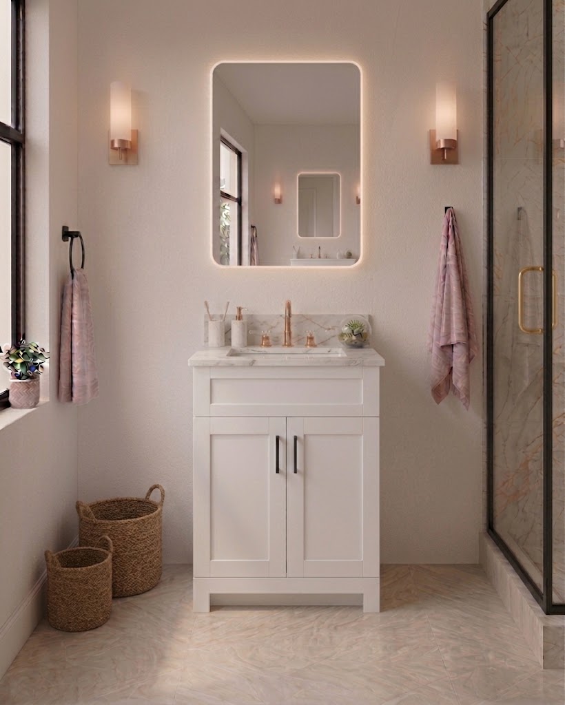 30" MDF VANITY - NO DRAWERS